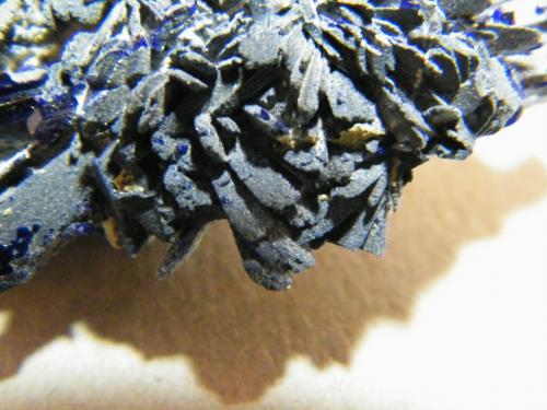 Azurite<br />Tsumeb Mine, Tsumeb, Otjikoto Region, Namibia<br />60x35x15mm<br /> (Author: Heimo Hellwig)