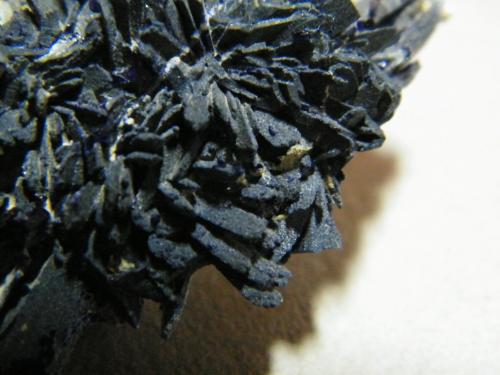 Azurite<br />Tsumeb Mine, Tsumeb, Otjikoto Region, Namibia<br />60x35x15mm<br /> (Author: Heimo Hellwig)