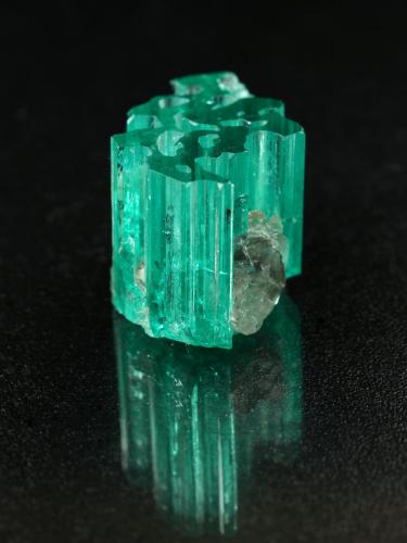 Beryl (variety emerald), Dolomite<br />Chivor mining district, Municipio Chivor, Eastern Emerald Belt, Boyacá Department, Colombia<br />17x11x11mm<br /> (Author: Fiebre Verde)