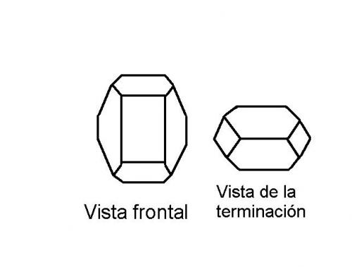 _Esquema cristal de Celestina<br />Redeyef mines, Redeyef, Gafsa Governorate, Tunisia<br />10,5 x 9 x 6 cm<br /> (Autor: Antonio Alcaide)