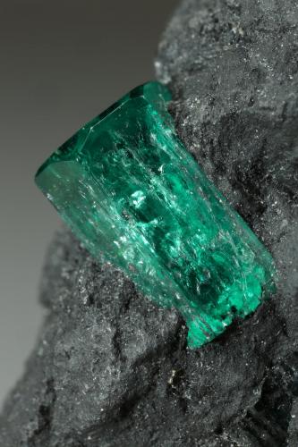 Beryl (variety emerald)<br />Muzo mining district, Western Emerald Belt, Boyacá Department, Colombia<br />37x20x32mm, xls=10 & 7.5mm<br /> (Author: Fiebre Verde)