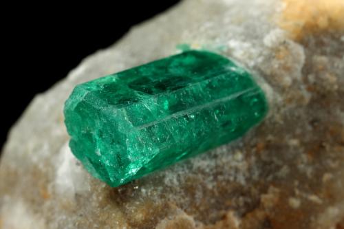 Beryl (variety emerald), Pyrite<br />Kamar Safed outcrop (Kamar Saphed), Khenj emerald area, Khenj District, Panjshir Province, Afghanistan<br />40x28x22mm, xl=11x7mm<br /> (Author: Fiebre Verde)