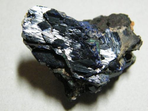 Azurite<br />Tsumeb Mine, Tsumeb, Otjikoto Region, Namibia<br />50x40x20mm<br /> (Author: Heimo Hellwig)