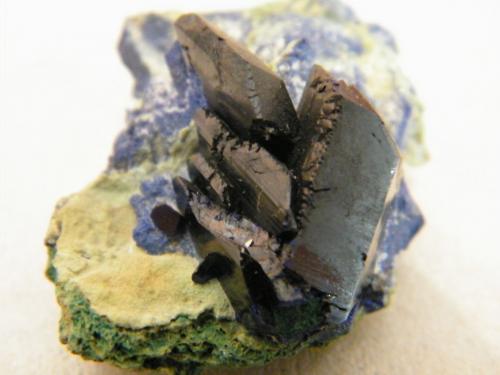 Azurite<br />Tsumeb Mine, Tsumeb, Otjikoto Region, Namibia<br />40x30x25mm<br /> (Author: Heimo Hellwig)