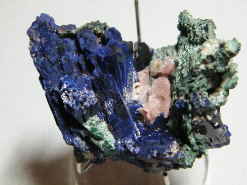 Azurite and Smithsonite<br />Tsumeb Mine, Tsumeb, Otjikoto Region, Namibia<br />60x40x50mm<br /> (Author: Heimo Hellwig)