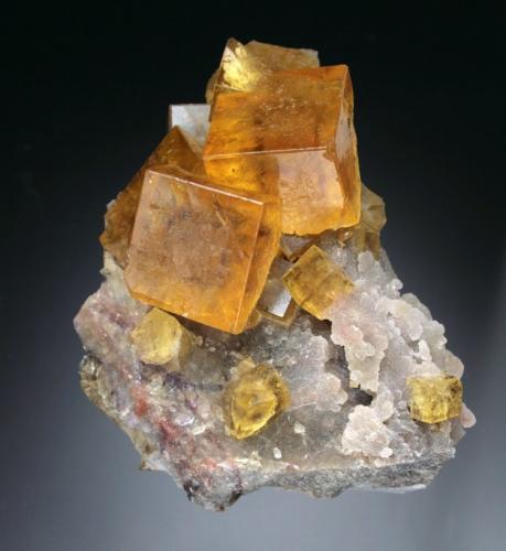 Fluorite<br />Frohnau, Annaberg-Buchholz, Annaberg District, Erzgebirgskreis, Saxony/Sachsen, Germany<br />6x4x3 cm<br /> (Author: Jesse Fisher)