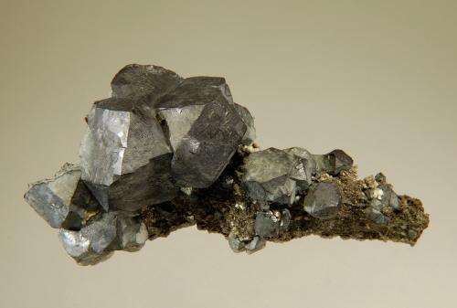 Galena<br />Smallcleugh Mine, Nenthead, Alston Moor District, North Pennines Orefield, former Cumberland, Cumbria, England / United Kingdom<br />4.0 x 8.3 cm<br /> (Author: crosstimber)