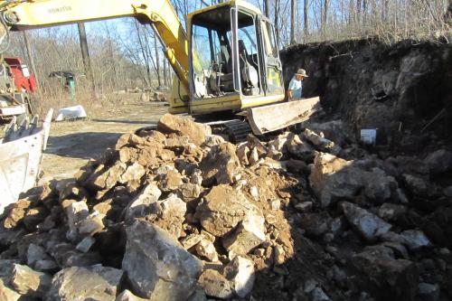 A days worth of making big rocks into small. (Author: vic rzonca)