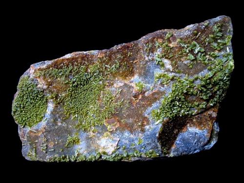 Pyromorphite<br />Mina Emilie II, Altweilnau, Usingen, Hochtaunuskreis, Darmstadt, Hesse/Hessen, Alemania<br />9 x 6 cm<br /> (Author: Andreas Gerstenberg)