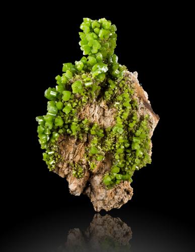 Pyromorphite<br />Daoping Mine, Gongcheng, Guilin Prefecture, Guangxi Zhuang Autonomous Region, China<br />15,0	x	9,5	x	22,0	cm<br /> (Author: MIM Museum)