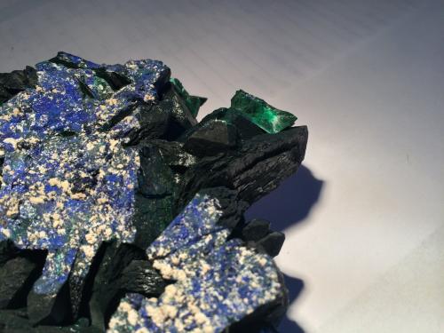 Malachite (after Azurite)<br />Milpillas Mine, Cuitaca, Municipio Santa Cruz, Sonora, Mexico<br />180 X 130 X 35 mm (section)<br /> (Author: Robert Seitz)