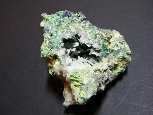 Malachite, Cerussite<br />Tsumeb Mine, Tsumeb, Otjikoto Region, Namibia<br />80x70x50mm<br /> (Author: Heimo Hellwig)