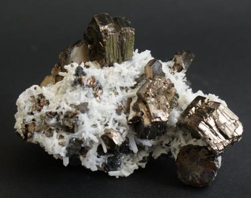 Pyrrhotite with Quartz<br />Nikolaevski Mine, Dalnegorsk, Dalnegorsk Urban District, Primorsky Krai, Far-Eastern Region, Russia<br />80mm x 50mm<br /> (Author: Philippe Durand)