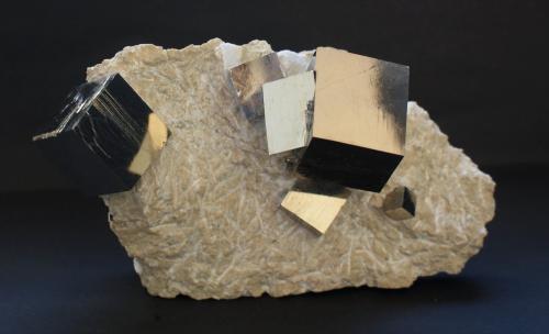 Pyrite<br />Mina Ampliación a Victoria, Sierra de Alcarama, Navajún, Comarca Cervera, La Rioja, España<br />150mm  x 80mm x 60mm<br /> (Author: Philippe Durand)