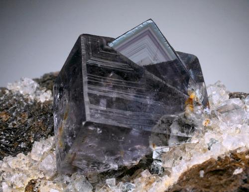 Fluorite<br />Boltsburn Mine, Rookhope District, Weardale, North Pennines Orefield, County Durham, England / United Kingdom<br />1.5 cm<br /> (Author: Jesse Fisher)