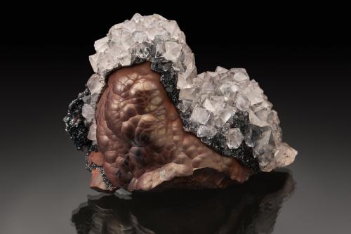 Hematite with Quartz<br />Egremont, West Cumberland Iron Field, former Cumberland, Cumbria, England / United Kingdom<br />74 mm<br /> (Author: Gail)