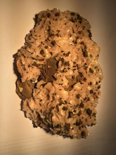 Dolomite, Chalcopyrite<br />Picher Field, Tri-State District, Ottawa County, Oklahoma, USA<br />150 X 90 X 35 mm<br /> (Author: Robert Seitz)
