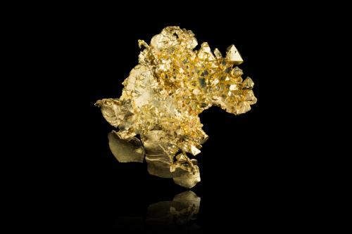 Gold<br />Eureka Mine (Eureka & Grizzly Mine), Big Oak Flat, Big Oak Flat District, Tuolumne County, California, USA<br />4,0	x	1,5	x	3,0	cm<br /> (Author: MIM Museum)