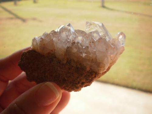 Quartz<br />Jessieville, Condado Garland, Arkansas, USA<br />3" high and 1 3/4" wide and 1 3/8" deep<br /> (Author: Reelgoodwoman)