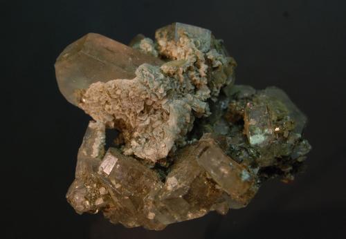 Fluorapatito<br />Minas da Panasqueira, Aldeia de São Francisco de Assis, Covilhã, Castelo Branco, Cova da Beira, Centro, Portugal<br />4 x 4 x 4 cm<br /> (Autor: Ricardo Fimia)