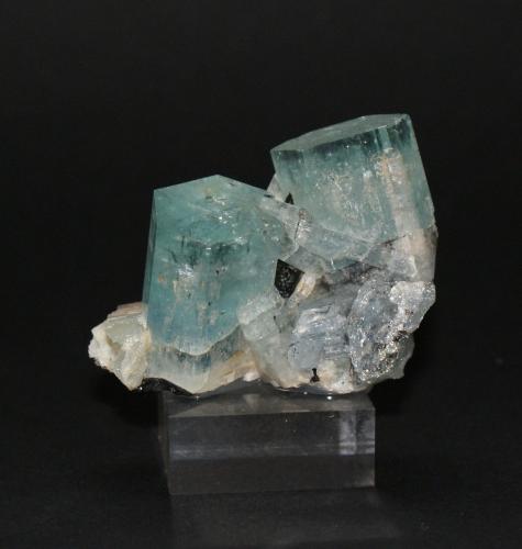 Beryl (variety aquamarine)<br />Erongo Mountain, Usakos, Erongo Region, Namibia<br />50mm x 40mm x 25mm<br /> (Author: Philippe Durand)