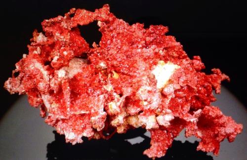 Cuprite (variety chalcotrichite)<br />Ray Mines, Scott Mountain area, Mineral Creek District, Dripping Spring Mountains, Pinal County, Arizona, USA<br />5.4 x 2.9 x 2.46 cm<br /> (Author: JC)