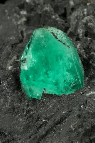 Beryl (variety emerald), Pyrite<br />Muzo mining district, Western Emerald Belt, Boyacá Department, Colombia<br />70x48x23mm, xl=12x11mm<br /> (Author: Fiebre Verde)