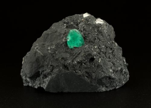 Beryl (variety emerald), Pyrite<br />Muzo mining district, Western Emerald Belt, Boyacá Department, Colombia<br />70x48x23mm, xl=12x11mm<br /> (Author: Fiebre Verde)