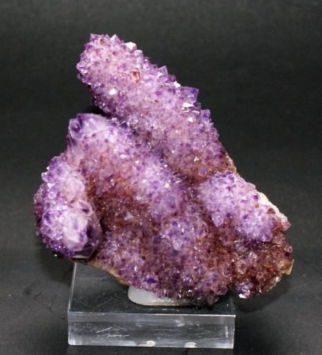 Quartz (variety amethyst)<br />Boekenhoutshoek area, Mkobola, Nkangala District, Mpumalanga Province, South Africa<br />55mm x 55mm x 40mm<br /> (Author: Philippe Durand)