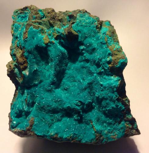 Dioptase<br />La Farola Mine, Cerro Pintado, Las Pintadas District, Tierra Amarilla, Copiapó Province, Atacama Region, Chile<br />9 x 9 cm<br /> (Author: JC)