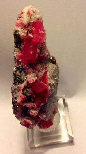 Rhodochrosite<br />Sweet Home Mine, Mount Bross, Alma District, Park County, Colorado, USA<br />Around 9 cm<br /> (Author: JC)