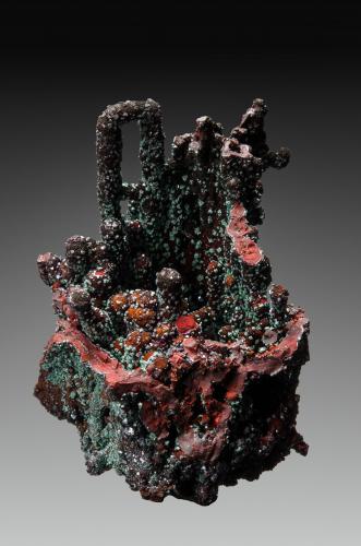 Cuprite<br />Copper Queen Mine, Queen Hill, Bisbee, Warren District, Mule Mountains, Cochise County, Arizona, USA<br />9 x 6 cm<br /> (Author: Gail)