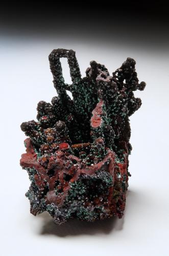 Cuprite<br />Copper Queen Mine, Queen Hill, Bisbee, Warren District, Mule Mountains, Cochise County, Arizona, USA<br />9 x 6 cm<br /> (Author: Gail)