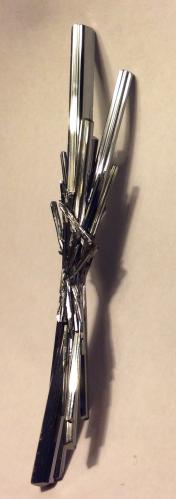 Stibnite<br />Mina Wuning, Qingjiang, Wuning, Prefectura Jiujiang, Provincia Jiangxi, China<br />10 cm<br /> (Author: JC)