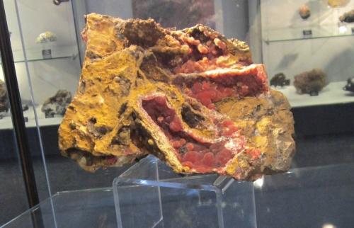 Rhodochrosite<br />Wolf Mine, Herdorf, Siegerland, Rhineland-Palatinate/Rheinland-Pfalz, Germany<br />Specimen size 21 cm<br /> (Author: Tobi)