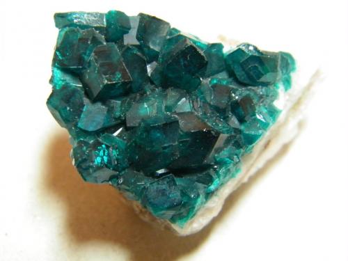 Dioptase<br />Tsumeb Mine, Tsumeb, Otjikoto Region, Namibia<br />35mmx30mmx25mm<br /> (Author: Heimo Hellwig)