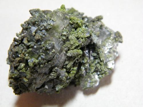 Cerussite covered with (Mottramite?)<br />Tsumeb Mine, Tsumeb, Otjikoto Region, Namibia<br />55mmx50mmx40mm<br /> (Author: Heimo Hellwig)