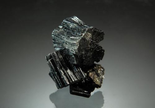 Bournonite<br />Baia Sprie Mine, Baia Sprie, Maramures, Romania<br />1.5 x 1.9 cm<br /> (Author: crosstimber)