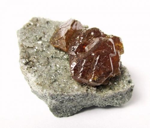 Sphalerite<br />Mina Dzhezkazgan, Dzhezkazgan, Región Karaganda, Kazajstán<br />Specimen size 4 cm<br /> (Author: Tobi)