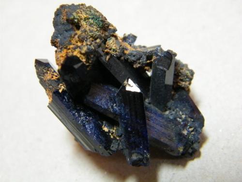 Azurite<br />Tsumeb Mine, Tsumeb, Otjikoto Region, Namibia<br />25mmx30mmx20mm<br /> (Author: Heimo Hellwig)