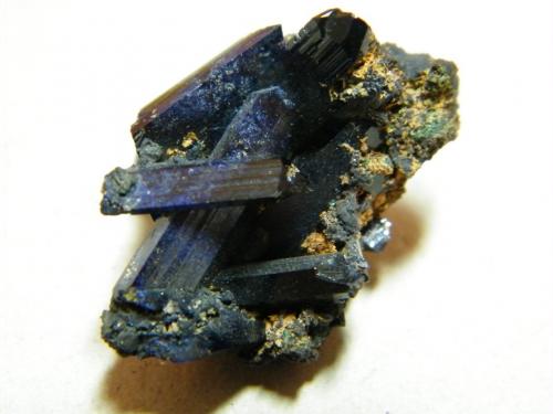 Azurite<br />Tsumeb Mine, Tsumeb, Otjikoto Region, Namibia<br />25mmx30mmx20mm<br /> (Author: Heimo Hellwig)