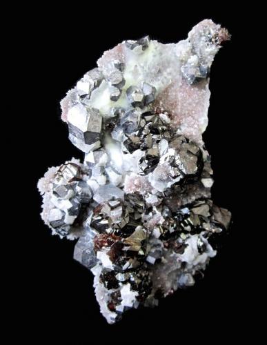 Galena, Sphalerite, Quartz<br />Rucheng Mine, Caojia, Nuanshui, Rucheng, Chenzhou Prefecture, Hunan Province, China<br />Specimen height 10 cm<br /> (Author: Tobi)