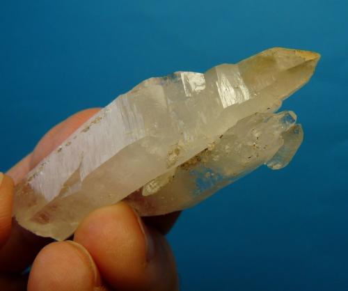 Quartz<br />Ceres, Warmbokkeveld Valley, Ceres, Valle Warmbokkeveld, Witzenberg, Cape Winelands, Western Cape Province, South Africa<br />67 x 24 x 13 mm<br /> (Author: Pierre Joubert)