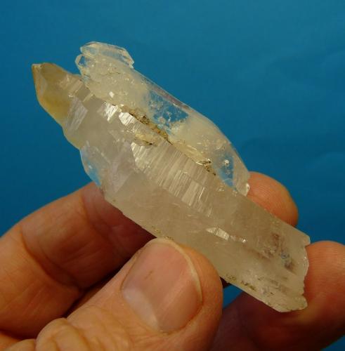 Quartz<br />Ceres, Warmbokkeveld Valley, Ceres, Valle Warmbokkeveld, Witzenberg, Cape Winelands, Provincia Occidental del Cabo, Sudáfrica<br />67 x 24 x 13 mm<br /> (Author: Pierre Joubert)