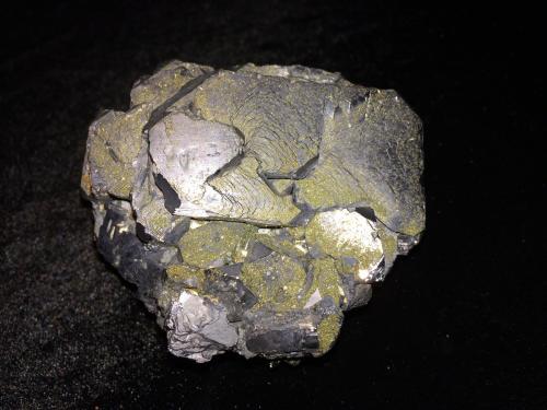 Galena, Chalcopyrite<br />Gyudyurska Mine, Zlatograd, Smolyan Oblast, Bulgaria<br />85 mm X 70 mm X 50 mm<br /> (Author: Robert Seitz)