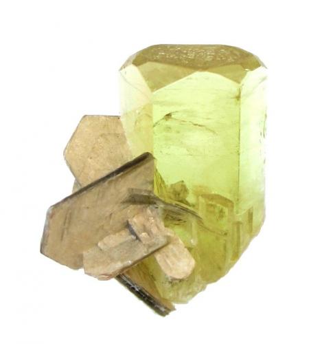 Beryl, Muscovite<br />Pakistan<br />Crystal height 2,5 cm<br /> (Author: Tobi)