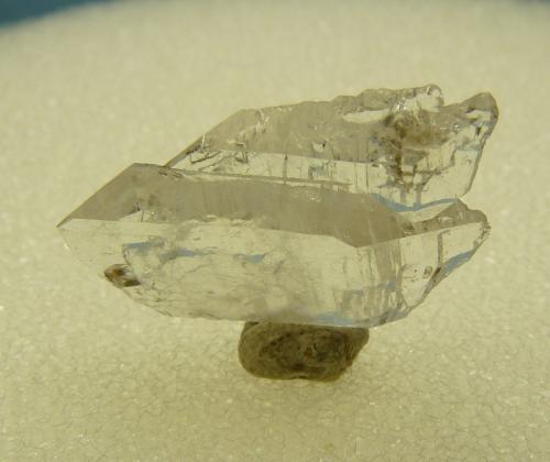 Quartz<br />Ceres, Warmbokkeveld Valley, Ceres, Valle Warmbokkeveld, Witzenberg, Cape Winelands, Western Cape Province, South Africa<br />22 x 13 x 04 mm<br /> (Author: Pierre Joubert)