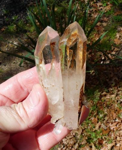 Quartz<br />Ceres, Warmbokkeveld Valley, Ceres, Valle Warmbokkeveld, Witzenberg, Cape Winelands, Provincia Occidental del Cabo, Sudáfrica<br />Hands for size.<br /> (Author: Pierre Joubert)