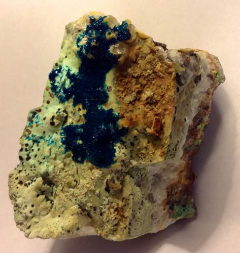 Veszelyite<br />Black Pine Mine, John Long Mountains, Philipsburg District (Flint Creek District), Granite County, Montana, USA<br />8.8 cm<br /> (Author: JC)