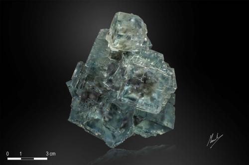 Fluorite<br />La Viesca Mine, La Collada mining area, Huergo, Siero, Comarca Oviedo, Principality of Asturias (Asturias), Spain<br />95 x 80 mm<br /> (Author: Manuel Mesa)